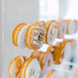 Custom Acrylic Donut Wall With Raised Text | Wedding Donut Bar | Donut Party | Donut Holder | Acrylic Donut Stand | 3D Pop Out Text