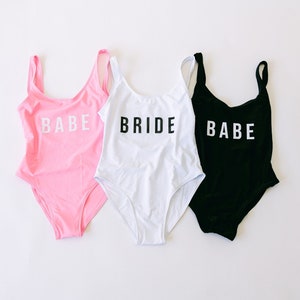 Bridal One piece Swimsuit | Bachelorette Bathing Suit | Bridesmaid Bathing Suit | Bride To Be Gifts | Bridal Party Gifts | Bridesmaid gifts
