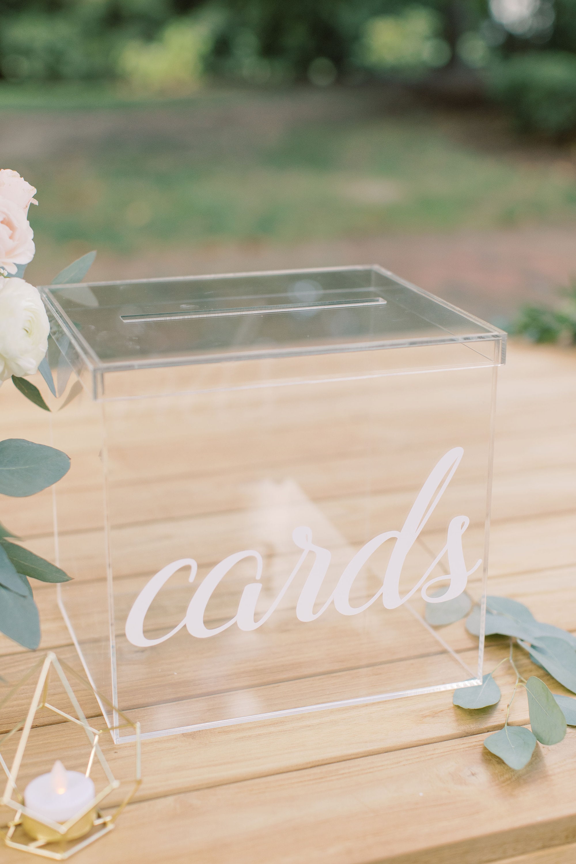 Personalized Wedding Card Box I Acrylic Card Box I Wedding Etsy