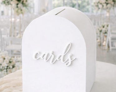 Darice Boîte à Cartes de Mariage Victoria Lynn Blanc: Satin Touffeté