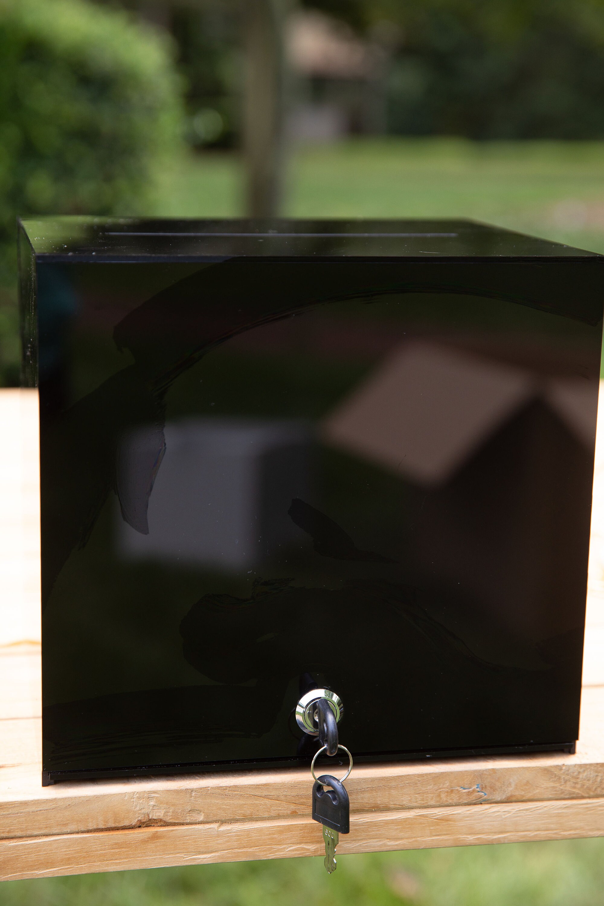Black Acrylic Card Box I Acrylic Card Box With Lock and Key I Etsy