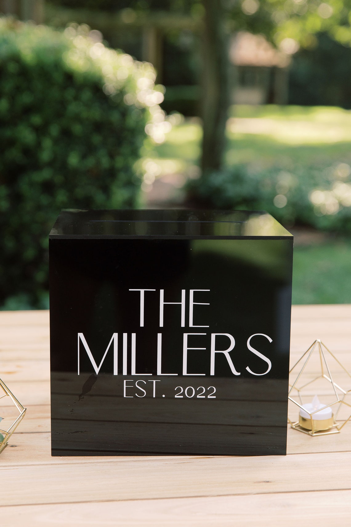 Black Acrylic Card Box I Acrylic Card Box With Lock and Key I Etsy