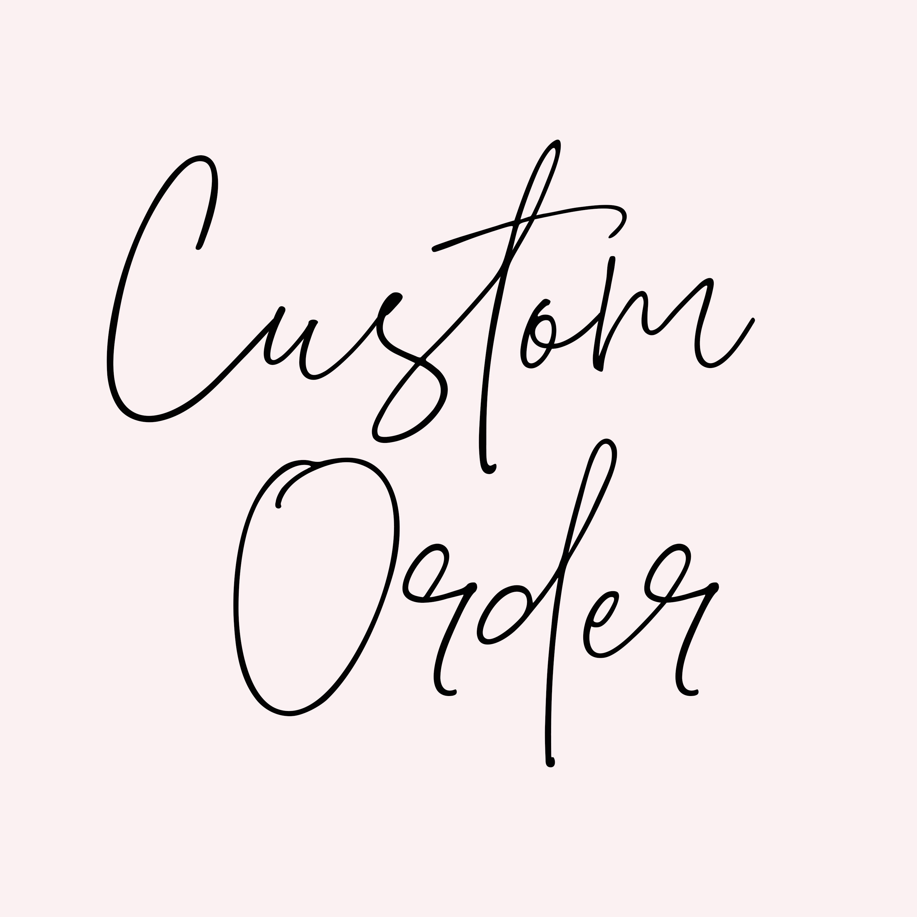 Custom Order - Etsy