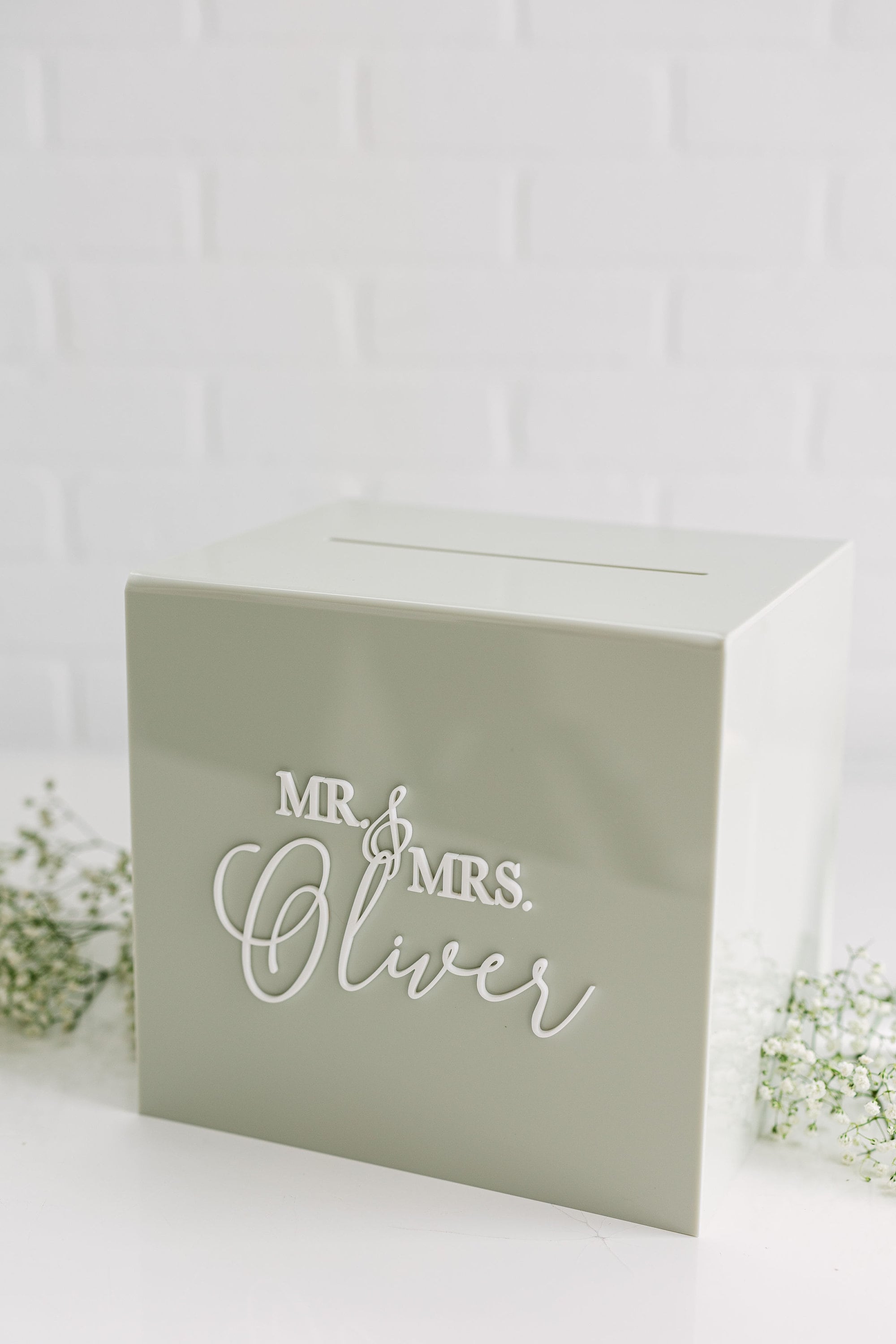 Personalized Acrylic Wedding Card Box With Lock & Key - Etsy