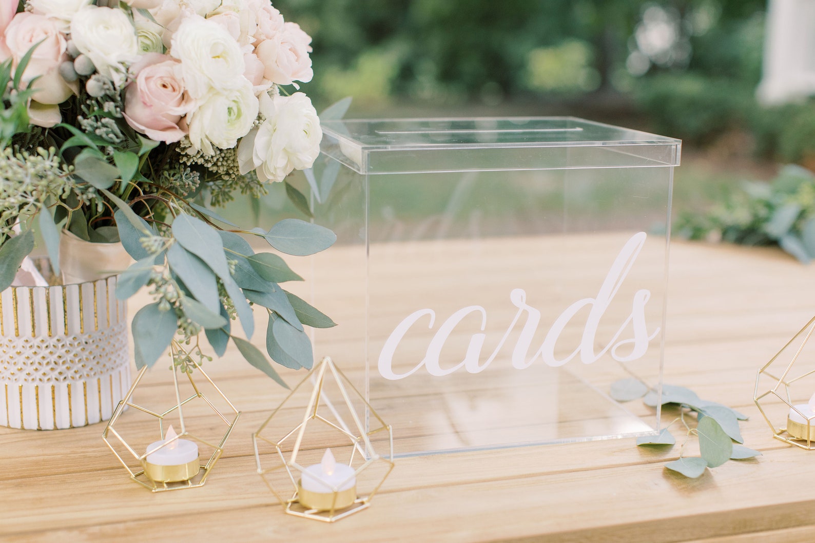 Personalized Wedding Card Box I Acrylic Card Box I Wedding Etsy