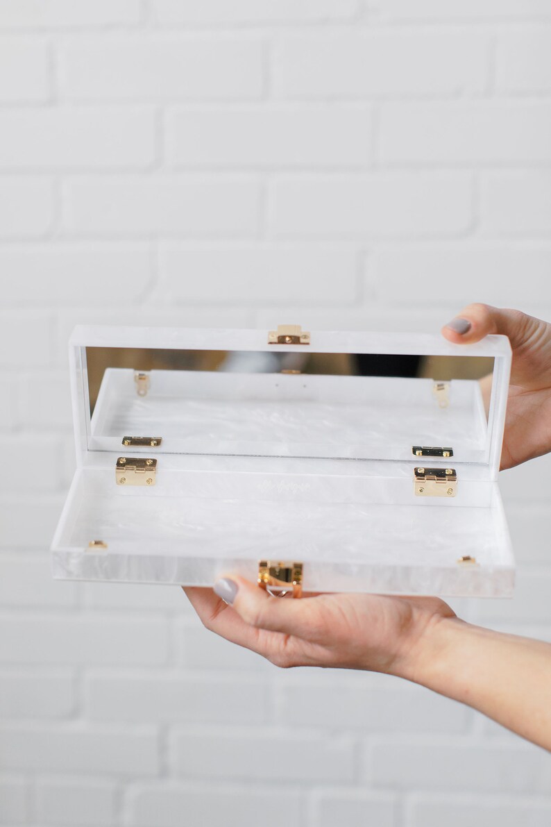 Custom Acrylic Clutch Personalized Clutch Bride Clutch Etsy