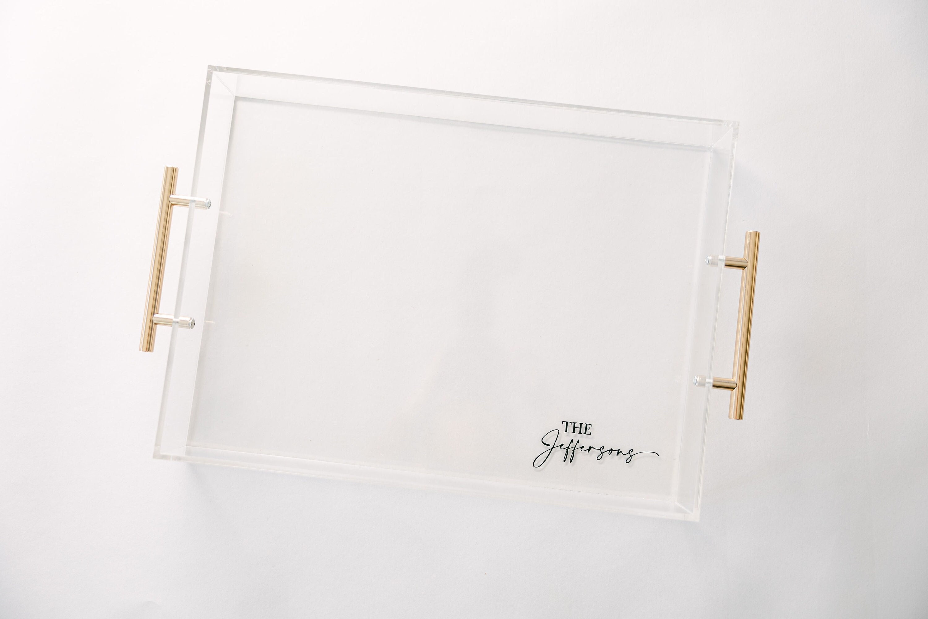 Pill + Gold Small Acrylic Tray – Classic Prep Monograms