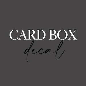 Decalque de caixa de cartão | Decalque de caixa de cartão de casamento | Decalque para caixa de cartão | Decalque de caixa de cartão DIY para casamento