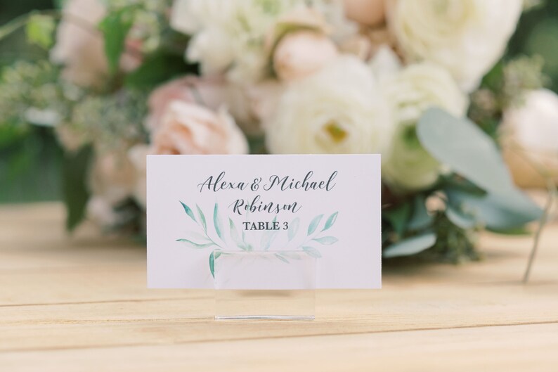 Acrylic Place Card Holder Wedding Place Cards Acrylic Base Etsy