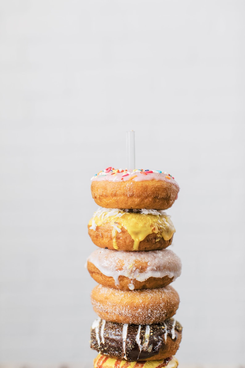 Clear Acrylic Donut Stands Donut Bar Donut Party Donut Holder Donut Wall Breakfast Bar Wedding Donut Stands image 5