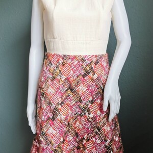 1970s 1960s Dress / Turtle Neck / Wool Skirt / Checked image 3