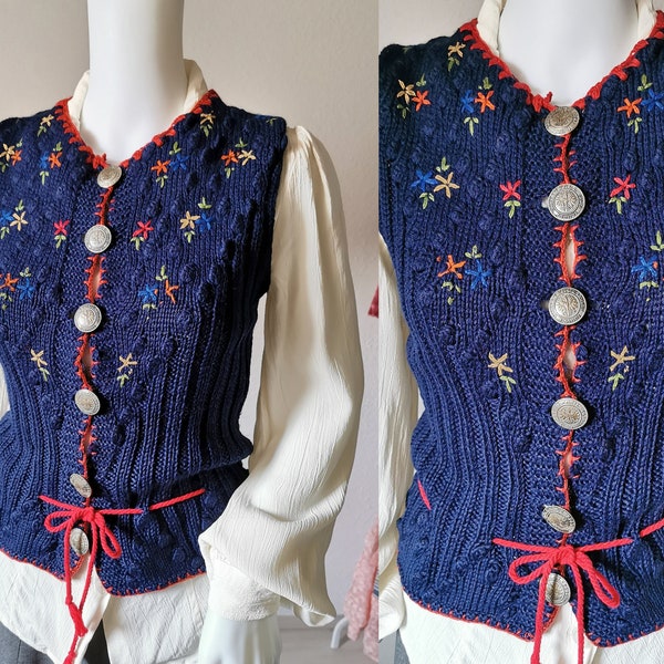 1930er Jahre Strickweste / 1930er Jahre Tiroler Pullover / Vintage Strickwaren / Authentiek