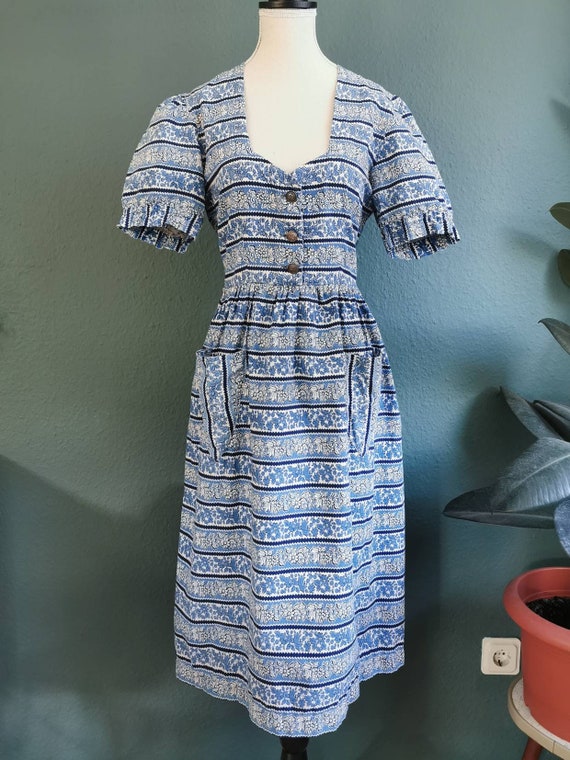 1940s Dirndl / 40s Dress / 50s Dress / Vintage Dir