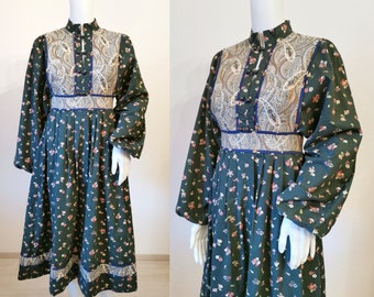 1970s Origin Liberty Of London Dress / Prairie Dress