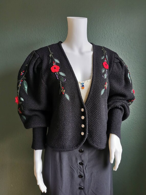 Vintage Trachten Cardigan / Folk Cardigan / Folk S