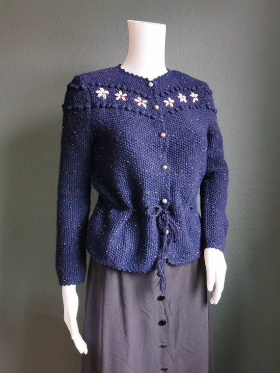 Vintage Trachten Cardigan / Folk Cardigan / 70s do