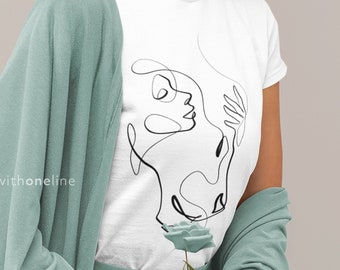 Lioness T-Shirt: One Line Art, Spirit Animal Tee