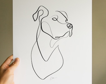Dog Portrait Custom, Pet Portrait Memorial Gift, Dog Lover Mom Gift, Pet Parent Gift, Loss of Dog Pet Drawing