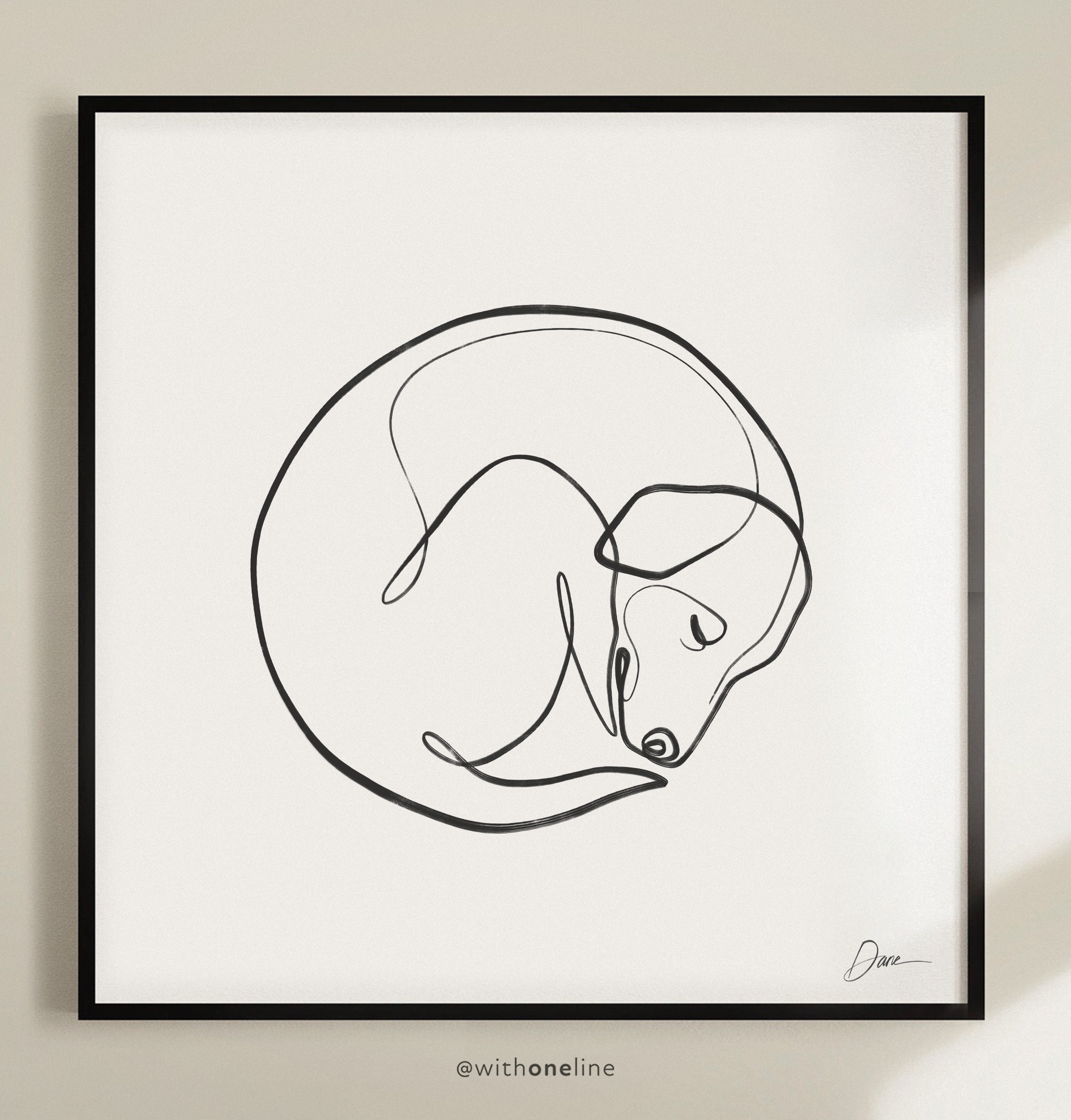 絵画　犬　Naomi.ｙ 絵画犬Naomi.y