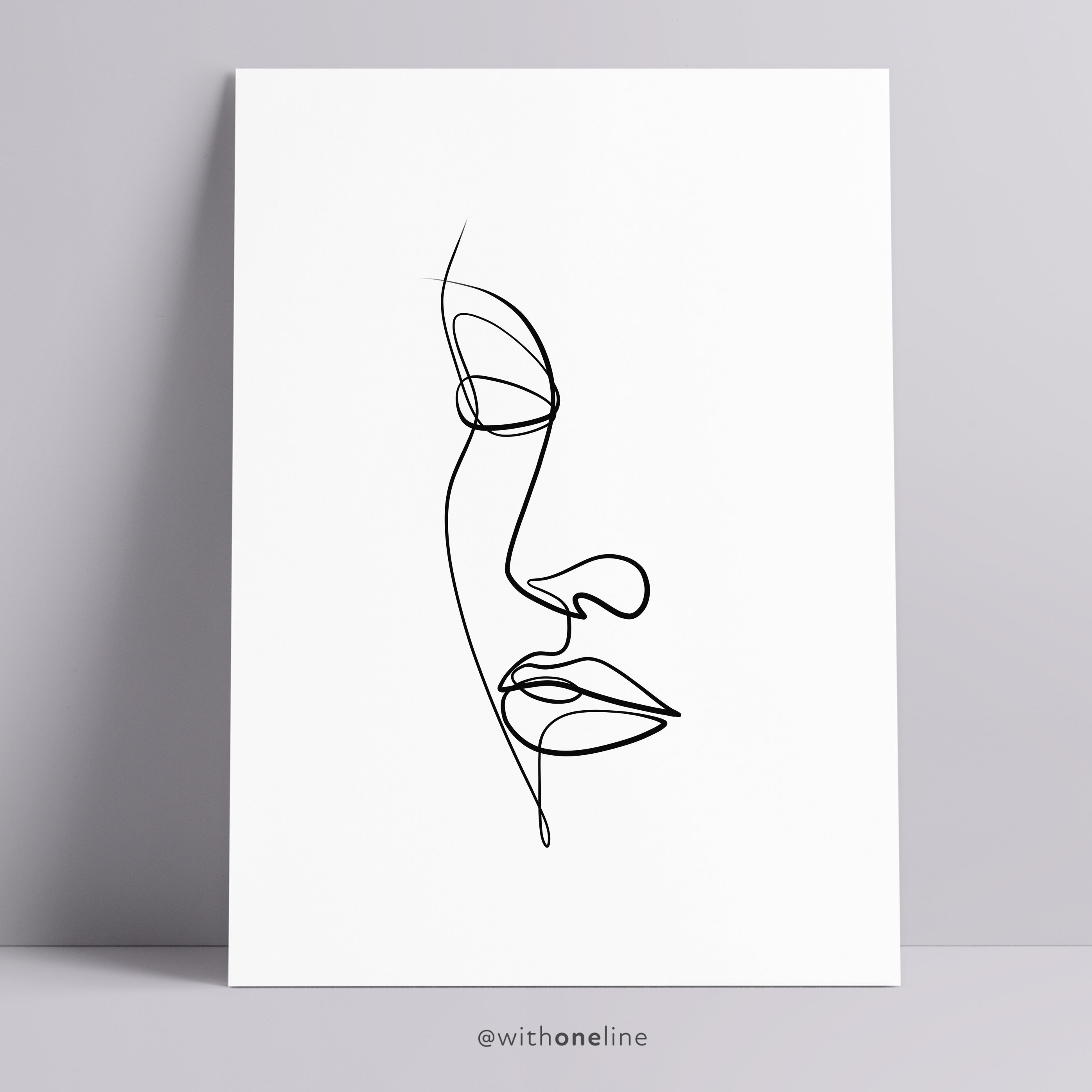 Line Art Print Printable Line Art Female Face Wall Art One Etsy Line Art Print Printable Line Art Female Face Wall Art One Etsy
