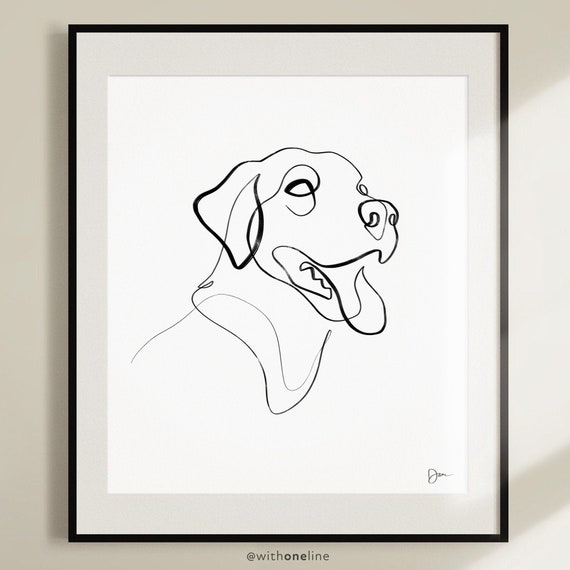 Labrador top wall art
