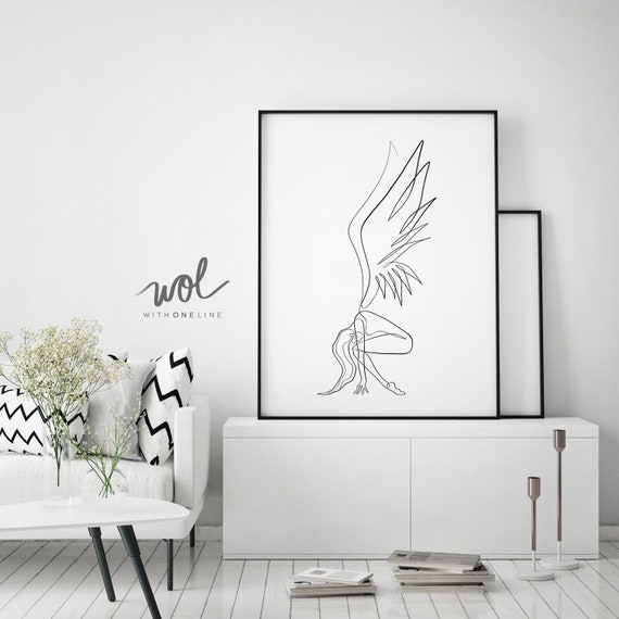 Sofortiger Download Abstrakte Kunst Yoga Kunst Schwarz Und Etsy