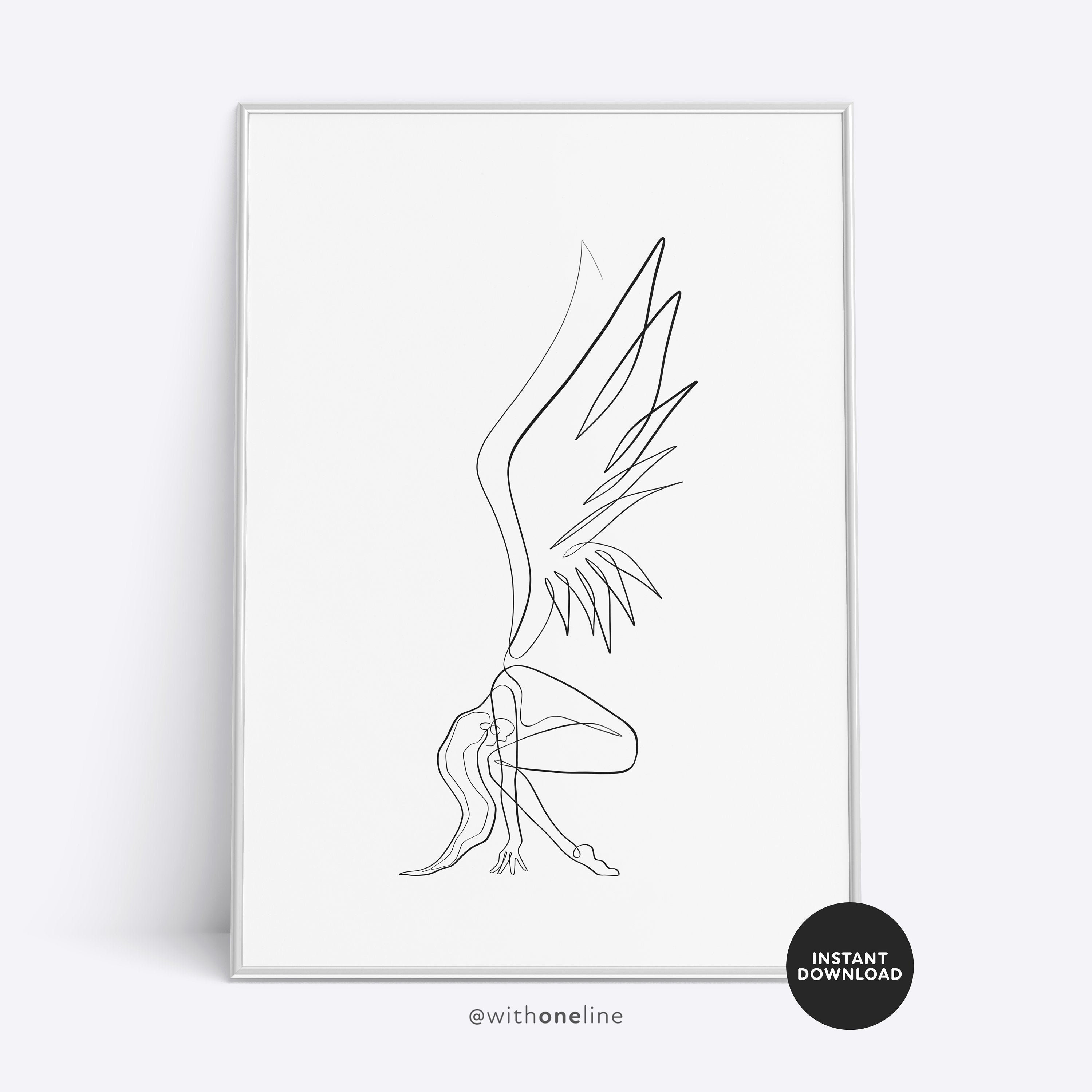Sofortiger Download Abstrakte Kunst Yoga Kunst Schwarz Und Etsy