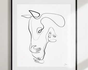 Vintage lijntekeningen paard en ruiter: ruiterschets