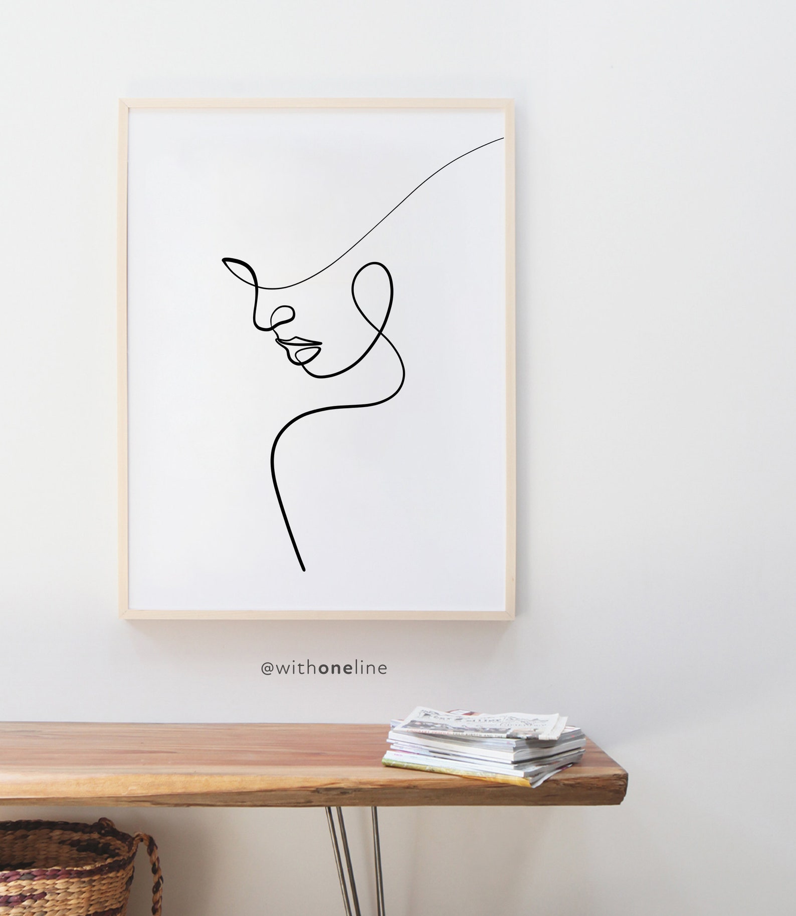 Downloadable Woman Art Line Art Print Printable Wall Art Etsy Australia