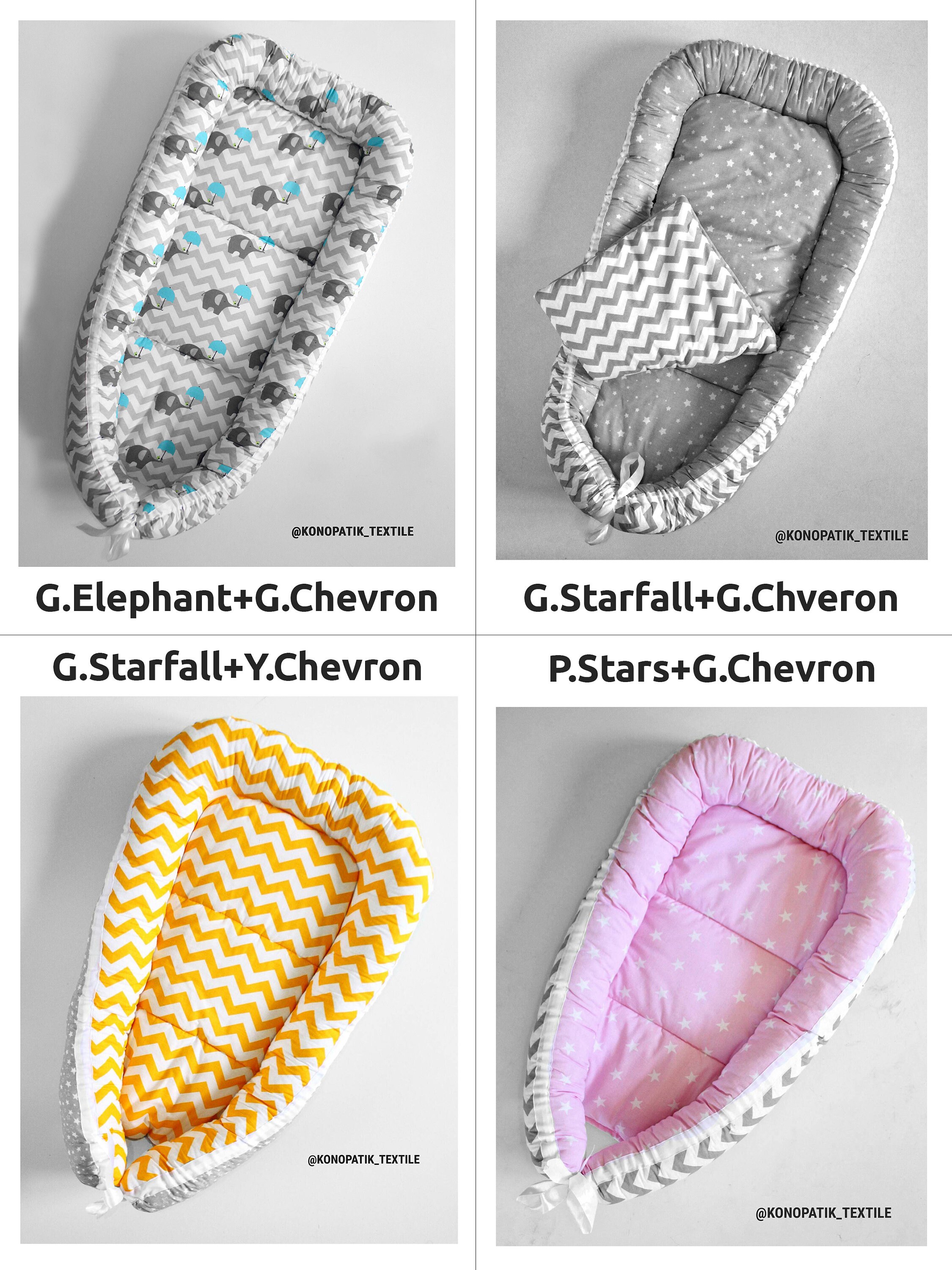 Babynest Two Sizes Baby Nest Baby Cocoon Co Sleeper Baby Etsy