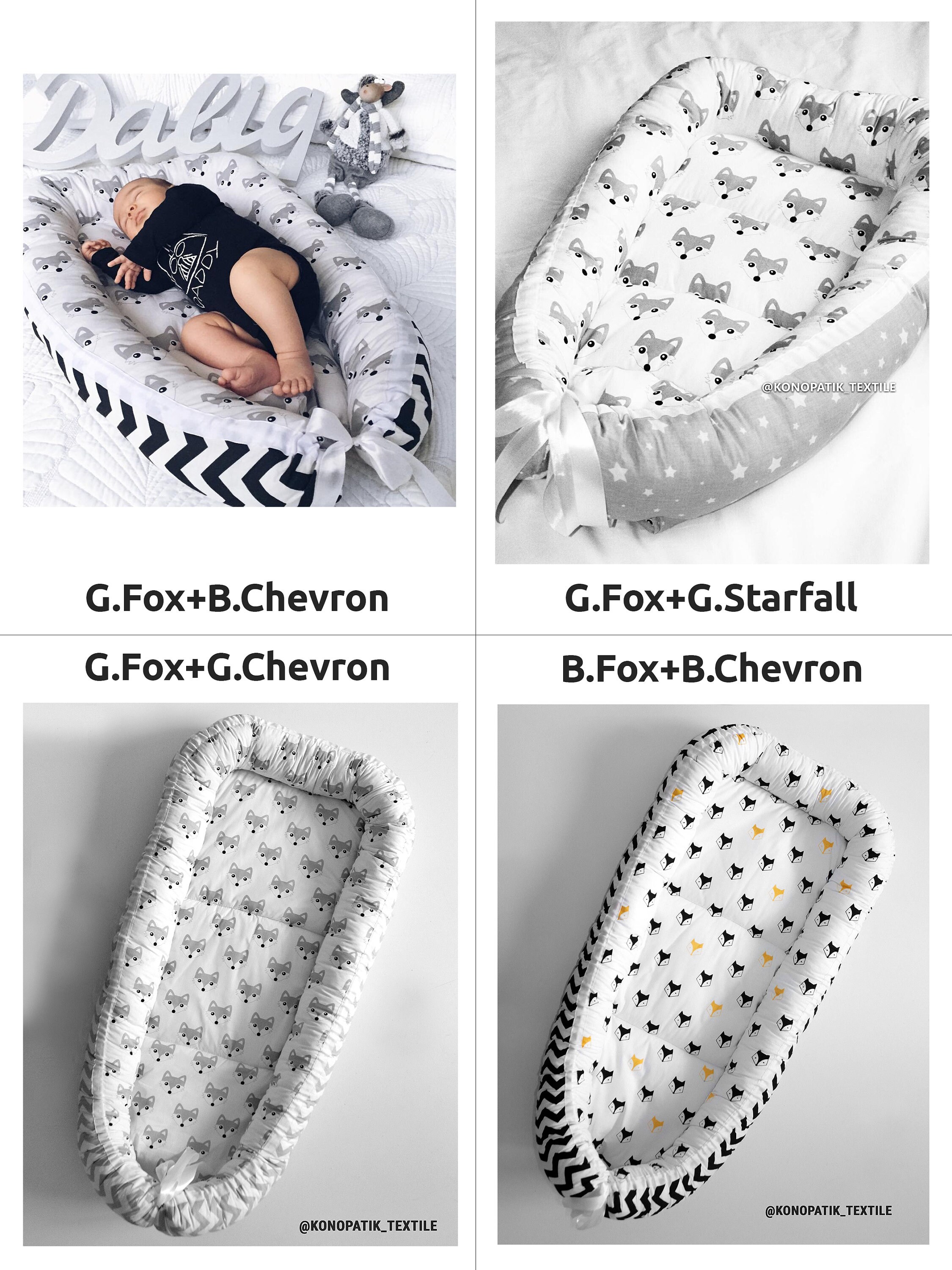 Babynest Two Sizes Baby Nest Baby Cocoon Co Sleeper Baby Etsy