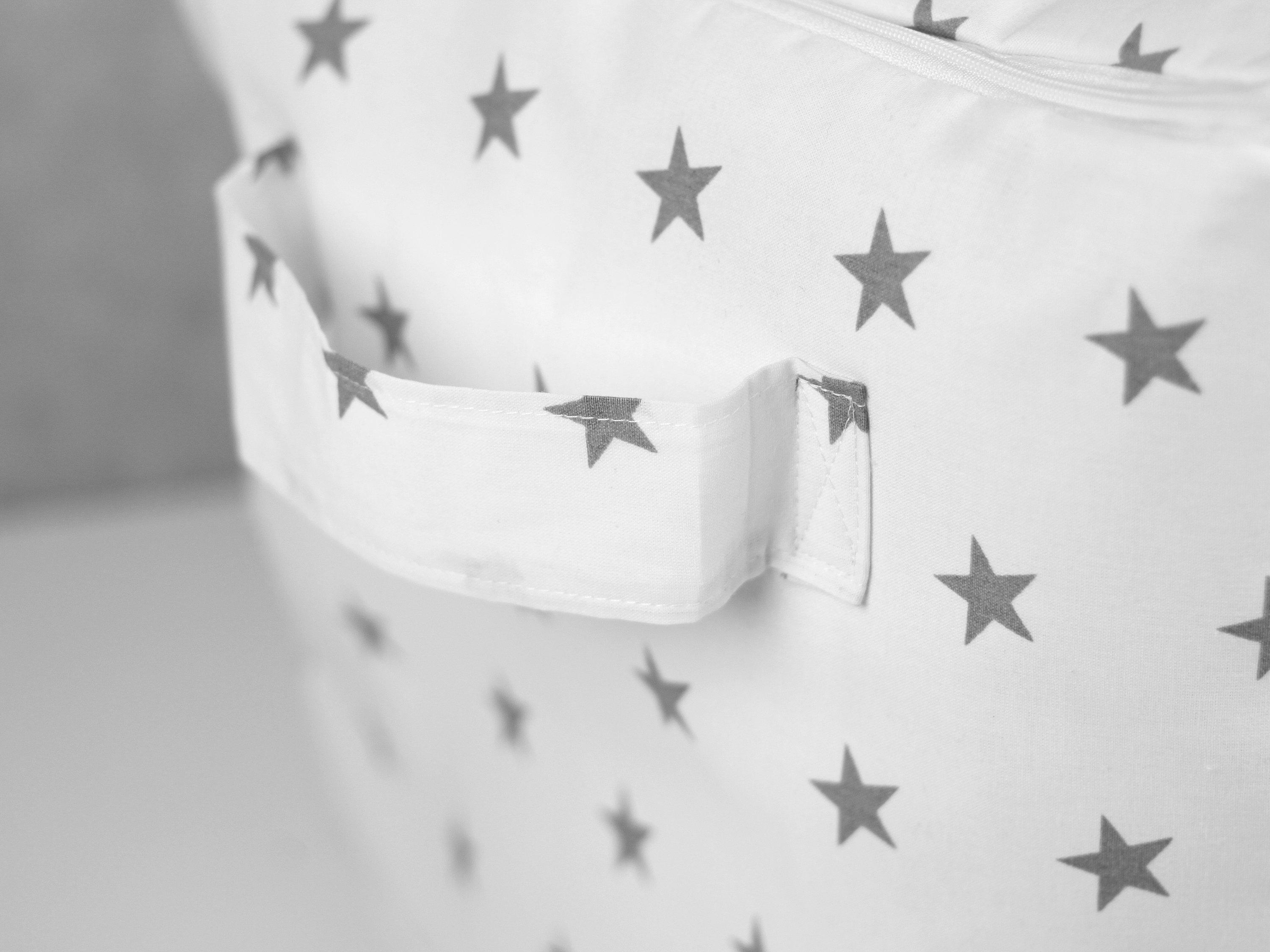 Toy Hamper Star Gray Nursery Toy Bin Toy Basket Nursery Etsy