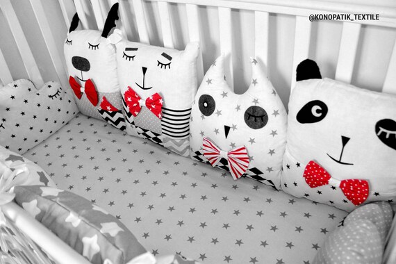 Red Crib Bedding Baby Bedding Baby Bedding Boy Baby Bedding Etsy