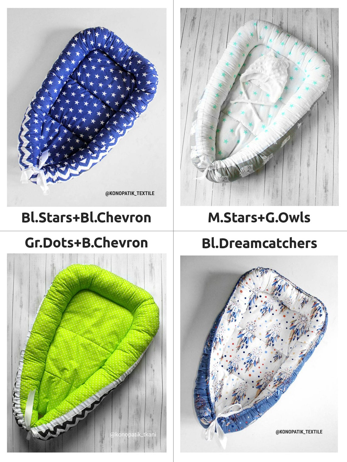 Babynest Two Sizes Baby Nest Baby Cocoon Co Sleeper Baby Etsy