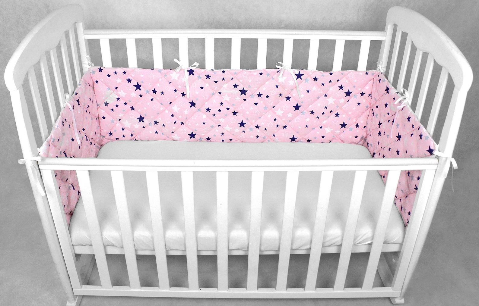 Crib Bumpers Beige Stars Cot Bumper Crib Rail Cover Crib Etsy