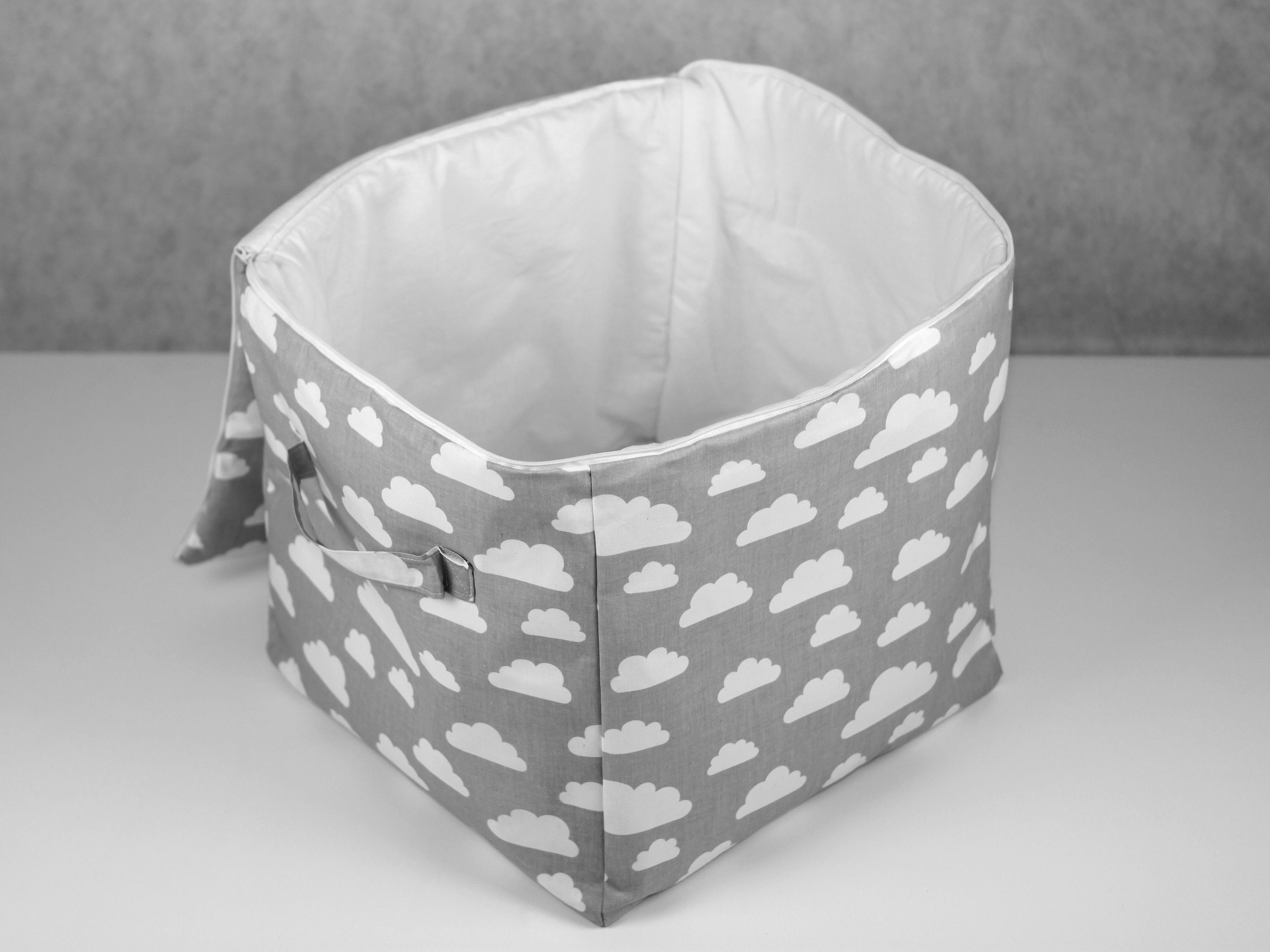 Cloud Fabric Hamper Canvas Storage Basket Laundry Hamper 