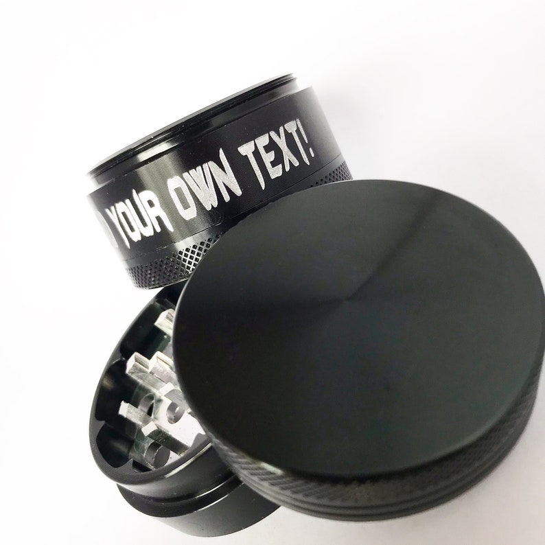 4 Pieces Black Aluminum Tobacco Spice Herb Grinder Crusher Lasts forever weed grinder Grinder weed pipe Harley Quinn Grinder weed