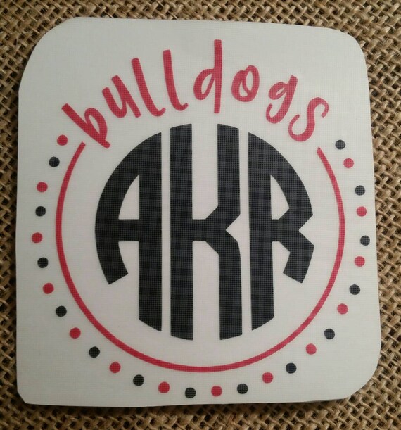 Download Bulldogs Monogram Decal Teacher Monogram With School Name Or Etsy