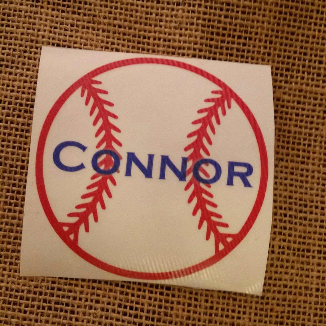 Baseball Decal Name Decal Yeti Baseball Custom Decal Etsy