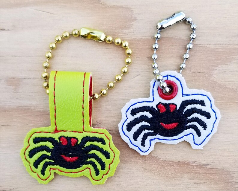 Embroidered Zipper Pulls Zp3spider Etsy
