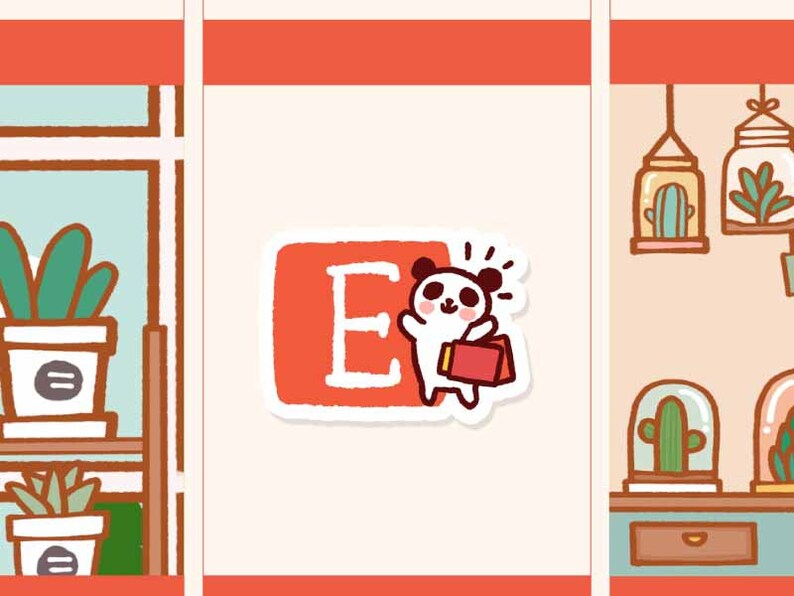 Cute Etsy Sticker Cute Etsy Icon Stickers Cute Shopping Icon Etsy