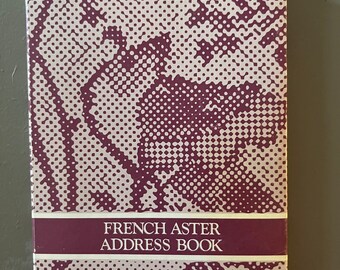 Vintage address book Avon French Aster 1986 made in Japan