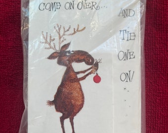 Christmas or New Year Vintage Hallmark cards invitations unusual