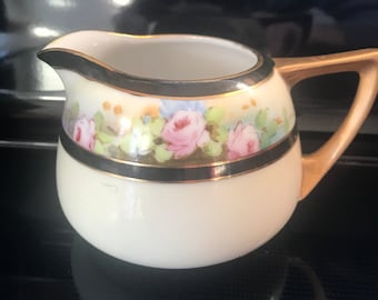 Seito Studios creamer hand painted Japan