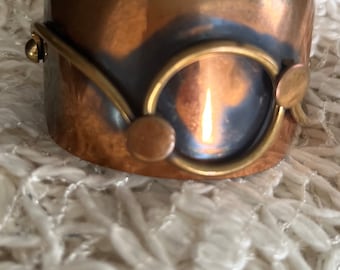 Copper cuff bracelet vintage 1970’s. FREE SHIPPING
