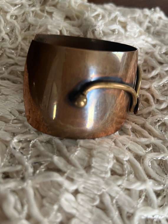 Copper cuff bracelet vintage 1970’s - image 2