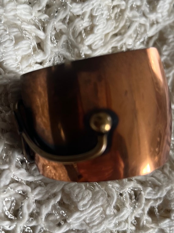 Copper cuff bracelet vintage 1970’s - image 4