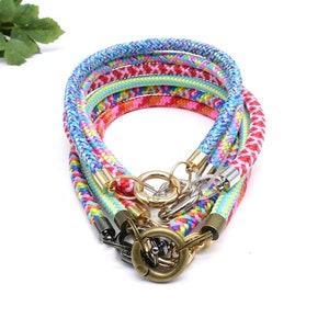 Handmade Lightweight ID Tag Collar for Dogs & Cats: 6mm Cord Pet Necklace