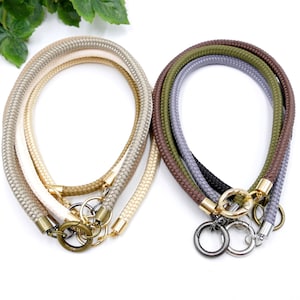 Thin Lightweight Id Dog Collar -  6mm Round Cord - Choose your Own Colours - Handmade to Order - Lolarune