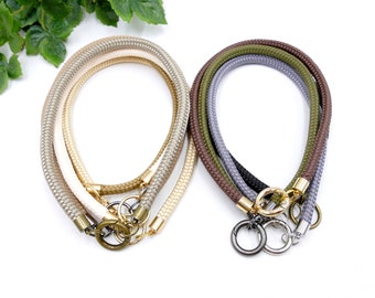 Thin Lightweight Id Dog Collar -  6mm Round Cord - Choose your Own Colours - Handmade to Order - Lolarune